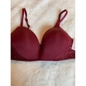 ‎34B no wire maroon multi-way bra
